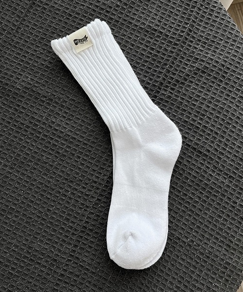 aimoha（アイモハ）の「aimoha outdoorユニセックス 　やや厚手のリブソックス（ソックス/靴下・レディース・カーキ/ホワイト/ブラック/ベージュ/ダークグレー・FREE）」の2枚目の写真