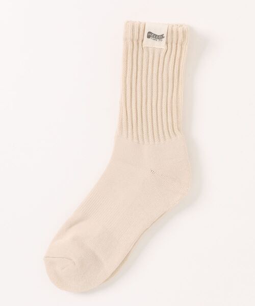 aimoha（アイモハ）の「aimoha outdoorユニセックス 　やや厚手のリブソックス（ソックス/靴下・レディース・カーキ/ホワイト/ブラック/ベージュ/ダークグレー・FREE）」の11枚目の写真