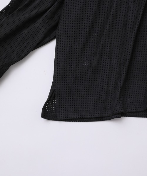 JUNRED（ジュンレッド）の「パンチングフェイクレザーシャツ（シャツ/ブラウス・メンズ・ブラック/グリーン・S/M/L）」の18枚目の写真