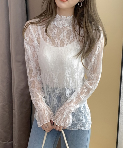 NANEA(ナネア)の「シアーブラウス(Tシャツ/カットソー・レディース・ブラック系その他/アイボリー系/ブラック/アイボリー/ホワイト/ホワイト系その他・MEDIUM/LARGE)」の7枚目の写真