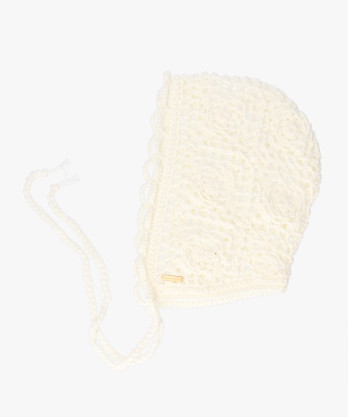 kaorinomori（カオリノモリ）の「kaorinomori フィーユボンネ / カオリノモリ（ニットキャップ/ビーニー・レディース・ホワイト/ライトブルー/ブラック・FREE）」の4枚目の写真