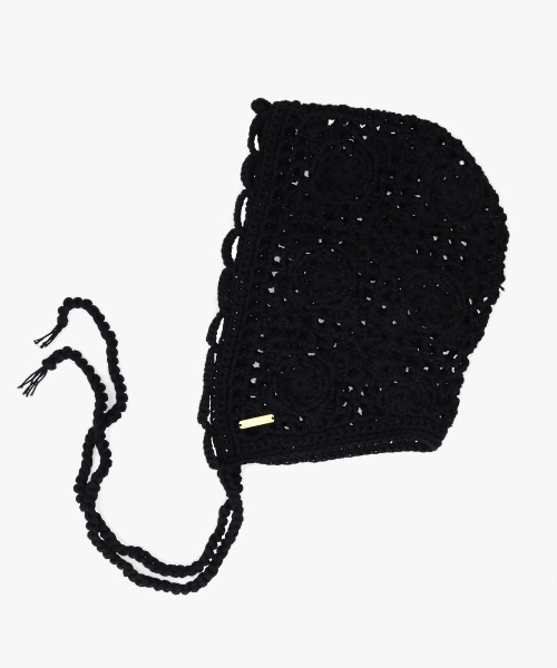 kaorinomori（カオリノモリ）の「kaorinomori フィーユボンネ / カオリノモリ（ニットキャップ/ビーニー・レディース・ホワイト/ライトブルー/ブラック・FREE）」の6枚目の写真