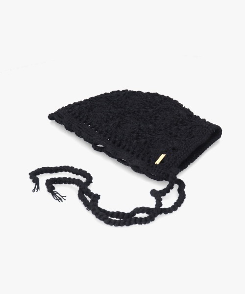 kaorinomori（カオリノモリ）の「kaorinomori フィーユボンネ / カオリノモリ（ニットキャップ/ビーニー・レディース・ホワイト/ライトブルー/ブラック・FREE）」の8枚目の写真