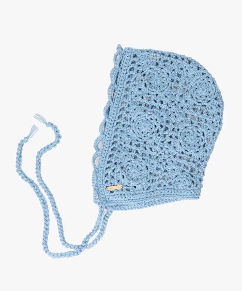 kaorinomori（カオリノモリ）の「kaorinomori フィーユボンネ / カオリノモリ（ニットキャップ/ビーニー・レディース・ホワイト/ライトブルー/ブラック・FREE）」の14枚目の写真