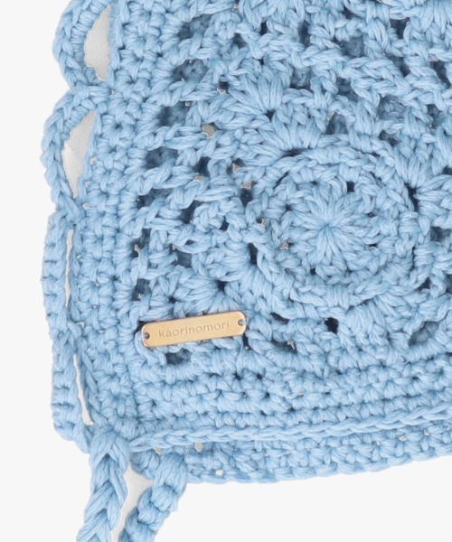 kaorinomori（カオリノモリ）の「kaorinomori フィーユボンネ / カオリノモリ（ニットキャップ/ビーニー・レディース・ホワイト/ライトブルー/ブラック・FREE）」の15枚目の写真