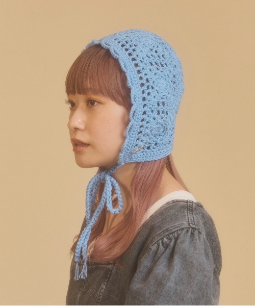 kaorinomori（カオリノモリ）の「kaorinomori フィーユボンネ / カオリノモリ（ニットキャップ/ビーニー・レディース・ホワイト/ライトブルー/ブラック・FREE）」の17枚目の写真