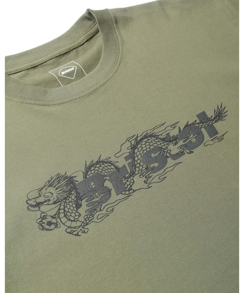 F.C.Real Bristol（エフシーレアルブリストル）の「DRAGON TEAM S/S TEE（Tシャツ/カットソー・メンズ・ブラック/ホワイト/カーキ・X-LARGE/SMALL/MEDIUM/LARGE）」の6枚目の写真