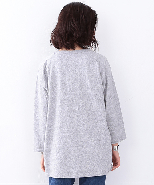 Champion(チャンピオン)の「CHAMPION / US BIG ラグラン T(Tシャツ/カットソー・レディース・グレー/ブルー・X-LARGE)」の20枚目の写真