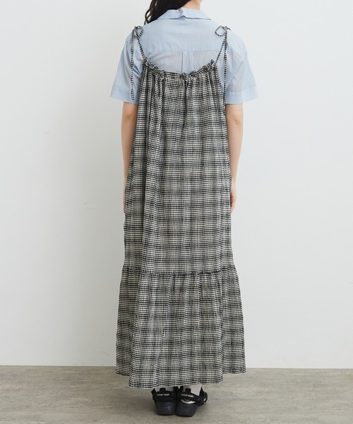 ビュルデサボン ワンピース 完売品 bulle de savon(ビュルデサボン)の「○ちぢみCHECK kincyaku