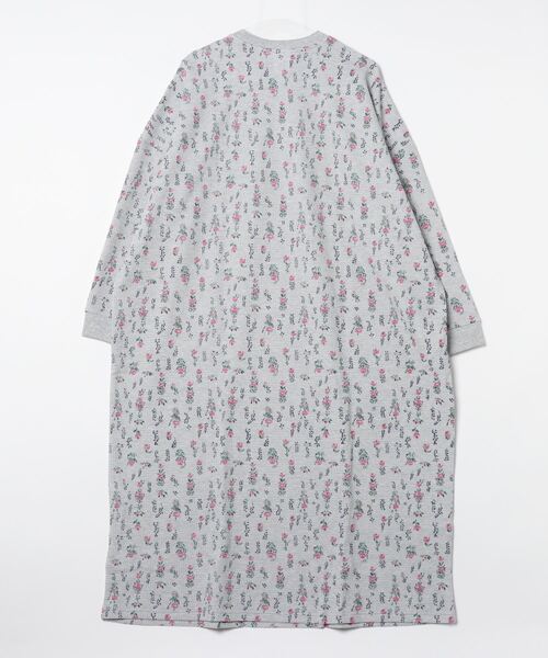 HARVESTY（ハーベスティ）の「HARVESTY/ハーベスティー × JE MORGAN/ジェーイーモーガン　TC WAFFLE FLOWER ONE PIECEワッフル小花柄ワンピース（ワンピース・レディース・グレー/オフホワイト・1/2）」の3枚目の写真