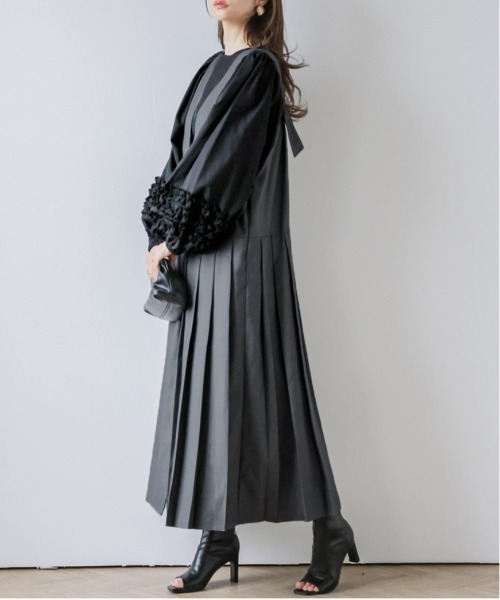 サイドプリーツ　ジャンスカ　スミスタイル axes femme（アクシーズファム）の「サイドプリーツジャンスカ