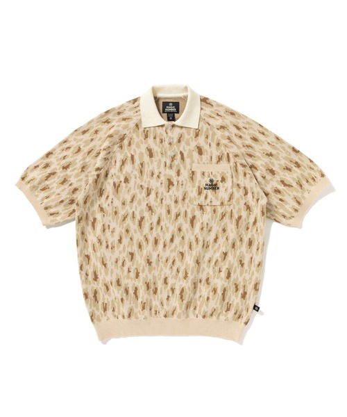 MAGIC NUMBER（マジック ナンバー）の「【MAGIC NUMBER】LEOPARD KNIT POLO（ポロシャツ・メンズ・ライム/ベージュ・LARGE/X-LARGE/MEDIUM）」の9枚目の写真