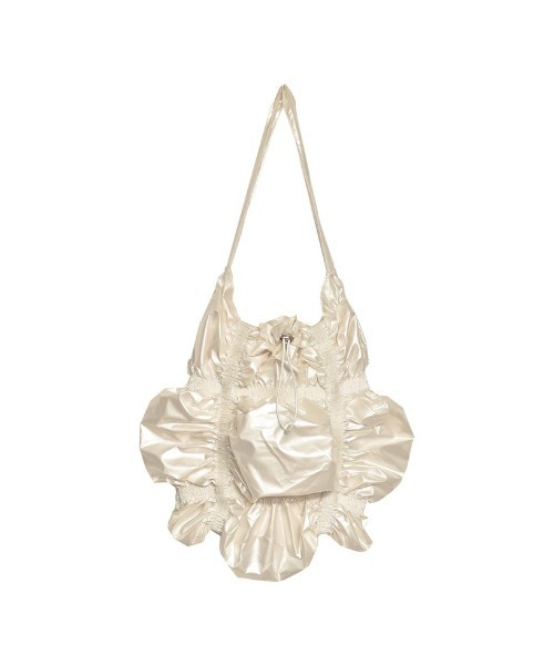 Re:EDIT(リエディ)の「シャーリングメタリックトートバッグ(トートバッグ・レディース・ホワイト/ゴールド/シルバー/ブラック・FREE)」の7枚目の写真