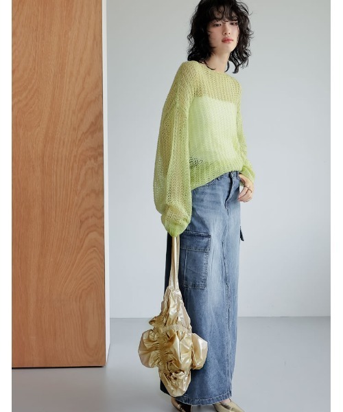 Re:EDIT(リエディ)の「シャーリングメタリックトートバッグ(トートバッグ・レディース・ホワイト/ゴールド/シルバー/ブラック・FREE)」の12枚目の写真