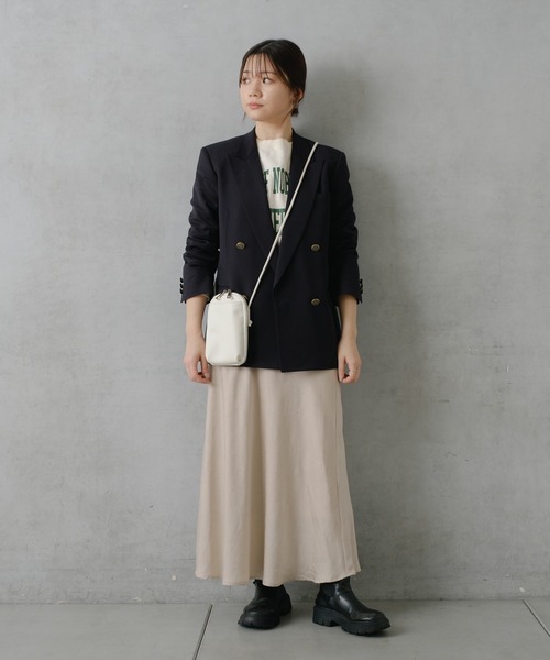 Actually（アクチュアリー）の「ラウンドスマホショルダー（ショルダーバッグ・レディース・アイボリー/グレイッシュベージュ/ブラック・フリー）」の7枚目の写真