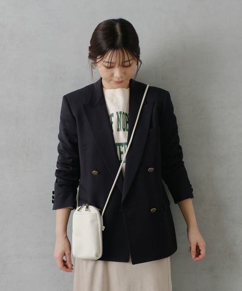 Actually（アクチュアリー）の「ラウンドスマホショルダー（ショルダーバッグ・レディース・アイボリー/グレイッシュベージュ/ブラック・フリー）」の8枚目の写真