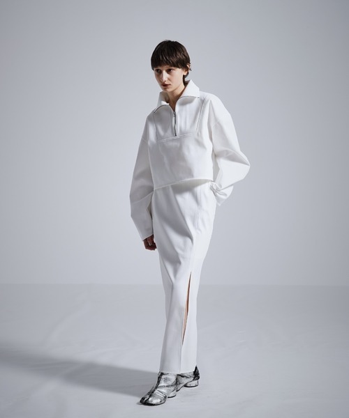 MECRE(メクル)の「【セットアップ対応】Iラインスリットスカート(スカート・レディース・ホワイト/ブラック・S/M)」の9枚目の写真