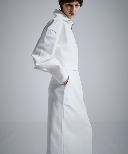 MECRE(メクル)の「【セットアップ対応】Iラインスリットスカート(スカート・レディース・ホワイト/ブラック・S/M)」の13枚目の写真