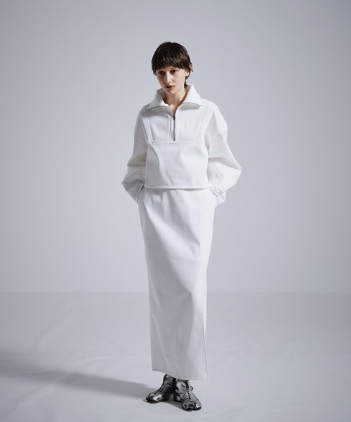 MECRE(メクル)の「【セットアップ対応】Iラインスリットスカート(スカート・レディース・ホワイト/ブラック・S/M)」の12枚目の写真