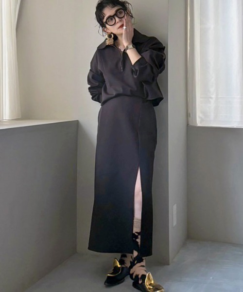 MECRE(メクル)の「【セットアップ対応】Iラインスリットスカート(スカート・レディース・ホワイト/ブラック・S/M)」の14枚目の写真