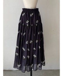 nesessaire | ミュゲ（すずらん）エンブロイダリースカート(スカート)