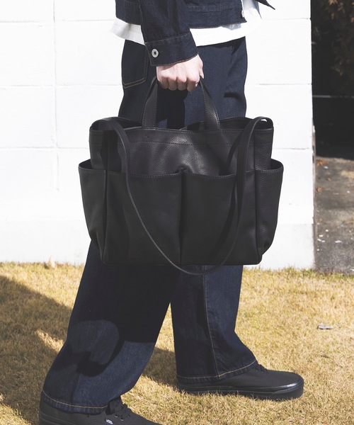 MR.OLIVE(Eagle Of Independence)（イーグルオブインデペンデンス）の「WATER PROOF WASHABLE LEATHER / LOGGER BAG (MEDIUM)（トートバッグ・メンズ・ブラウン/ブラック・FREE）」の7枚目の写真