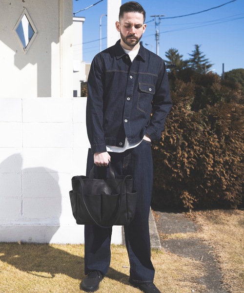 MR.OLIVE(Eagle Of Independence)（イーグルオブインデペンデンス）の「WATER PROOF WASHABLE LEATHER / LOGGER BAG (MEDIUM)（トートバッグ・メンズ・ブラウン/ブラック・FREE）」の8枚目の写真