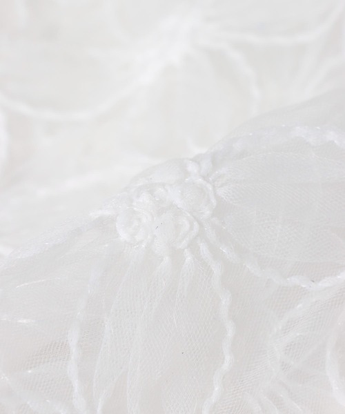 Three Four Time（ｽﾘｰﾌｫｰﾀｲﾑ）の「モチーフチュールレイヤードスカート（スカート・レディース・ブラック/オフホワイト・FREE）」の19枚目の写真