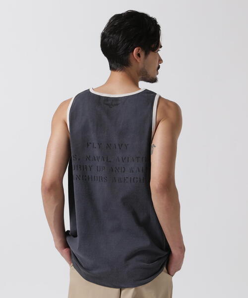 AVIREX（アヴィレックス）の「DISCHARGE  NAVAL TANK TOP / ディスチャージ ネイバル タンクトップ / AVIREX /アヴィレックス（タンクトップ・メンズ・ミント/チャコールグレー・MEDIUM/LARGE/X-LARGE）」の16枚目の写真