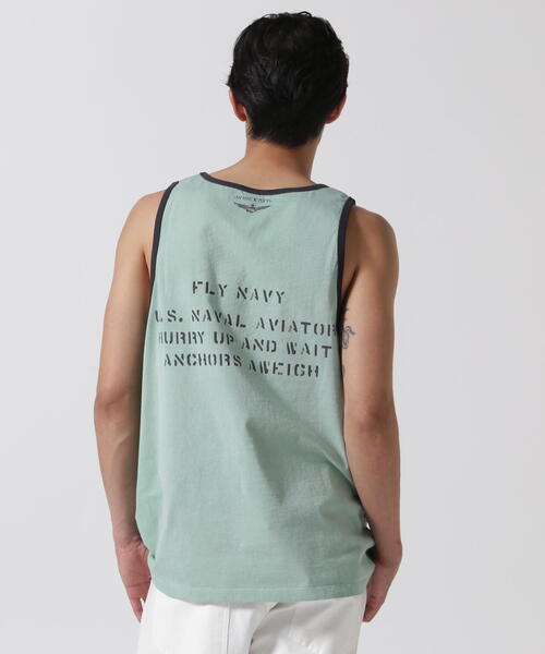 AVIREX（アヴィレックス）の「DISCHARGE  NAVAL TANK TOP / ディスチャージ ネイバル タンクトップ / AVIREX /アヴィレックス（タンクトップ・メンズ・ミント/チャコールグレー・MEDIUM/LARGE/X-LARGE）」の20枚目の写真