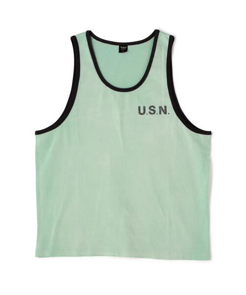 AVIREX（アヴィレックス）の「DISCHARGE  NAVAL TANK TOP / ディスチャージ ネイバル タンクトップ / AVIREX /アヴィレックス（タンクトップ・メンズ・ミント/チャコールグレー・MEDIUM/LARGE/X-LARGE）」の13枚目の写真