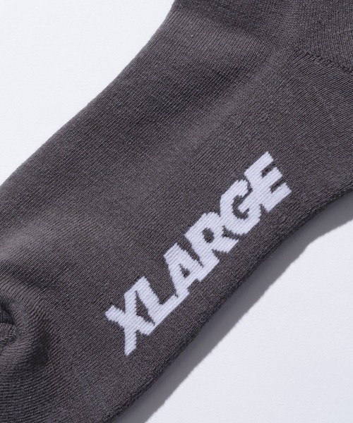XLARGE(エクストララージ)の「BARBED WIRE LOGO SOCKS(ソックス/靴下・メンズ・ホワイト/チャコール/ブラウン・ONE SIZE)」の7枚目の写真
