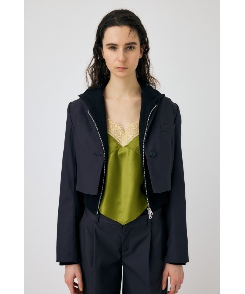 MOUSSY（マウジー）の「SHORT ジャケット（その他アウター・レディース・ライトベージュ/チャコールグレー/ブラウン・1/2）」の15枚目の写真