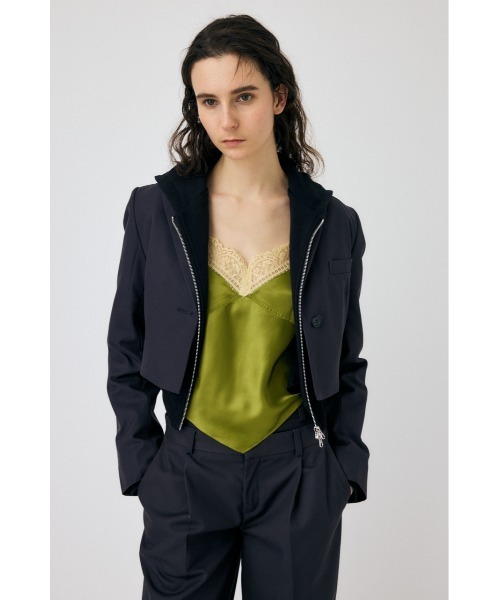 MOUSSY（マウジー）の「SHORT ジャケット（その他アウター・レディース・ライトベージュ/チャコールグレー/ブラウン・1/2）」の16枚目の写真