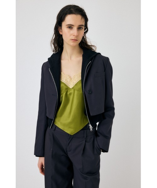 MOUSSY（マウジー）の「SHORT ジャケット（その他アウター・レディース・ライトベージュ/チャコールグレー/ブラウン・1/2）」の17枚目の写真