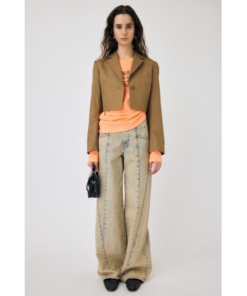 MOUSSY（マウジー）の「SHORT ジャケット（その他アウター・レディース・ライトベージュ/チャコールグレー/ブラウン・1/2）」の19枚目の写真