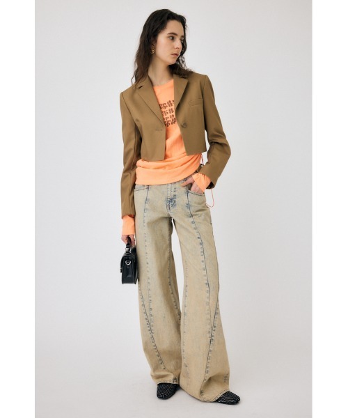 MOUSSY（マウジー）の「SHORT ジャケット（その他アウター・レディース・ライトベージュ/チャコールグレー/ブラウン・1/2）」の20枚目の写真