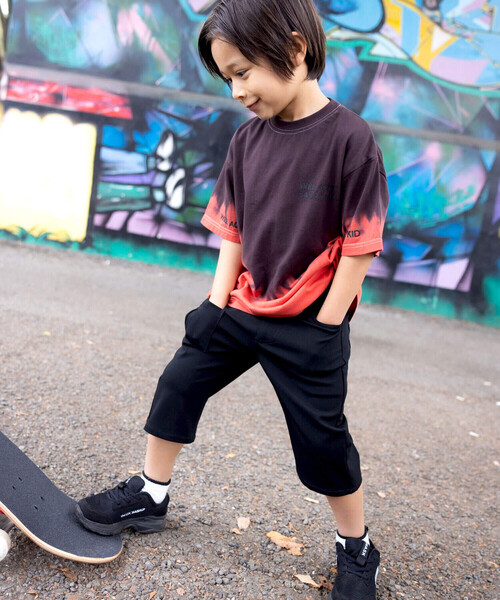 WASK（ワスク）の「６分丈タックポケットパンツ(100~160cm)（その他パンツ・キッズ・ブラック/ブルー・110cm/120cm/130cm/140cm/150cm/160cm/100cm）」の3枚目の写真