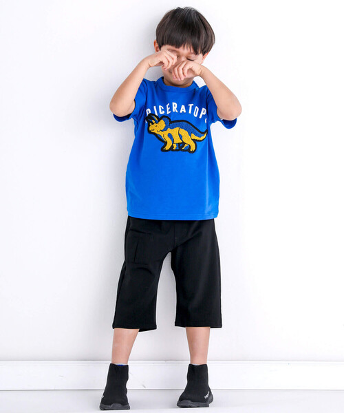 WASK（ワスク）の「６分丈タックポケットパンツ(100~160cm)（その他パンツ・キッズ・ブラック/ブルー・110cm/120cm/130cm/140cm/150cm/160cm/100cm）」の4枚目の写真