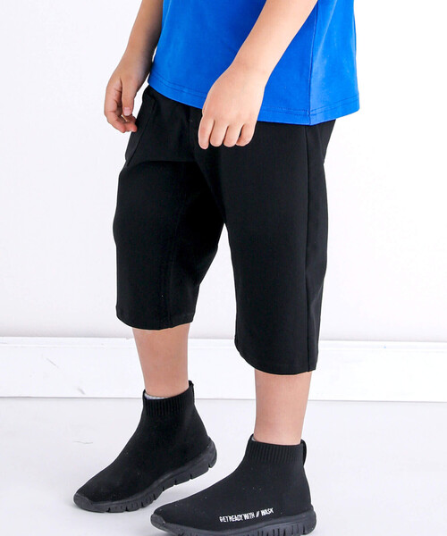 WASK（ワスク）の「６分丈タックポケットパンツ(100~160cm)（その他パンツ・キッズ・ブラック/ブルー・110cm/120cm/130cm/140cm/150cm/160cm/100cm）」の5枚目の写真