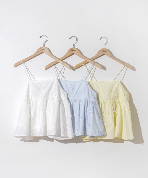 flower（フラワー）の「ボタニカルブルームビスチェ（キャミソール・レディース・ホワイト/イエロー/ブルー・FREE）」の20枚目の写真