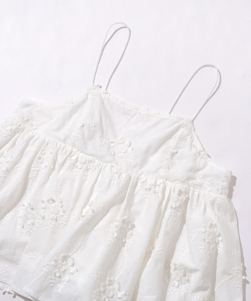 flower（フラワー）の「ボタニカルブルームビスチェ（キャミソール・レディース・ホワイト/イエロー/ブルー・FREE）」の10枚目の写真