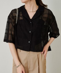 CIAOPANIC TYPY | クロップド丈開襟レースシャツ(シャツ/ブラウス)