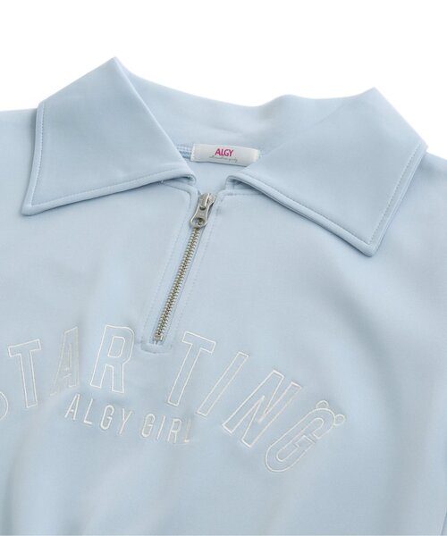 algy（アルジー）の「【上下セット】ハーフジップT&スカパンセットアップ（セットアップ・キッズ・アイボリー/サックスブルー・MEDIUM/XX-SMALL/X-SMALL/SMALL）」の16枚目の写真