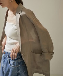 SALON adam et rope' | 【雑誌掲載】シアーリネンオーバージャケット(テーラードジャケット)