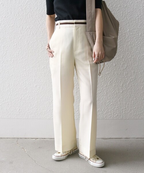 シップスエニィ SHIPS any ワイドストレート チノパンツ 40 シップス