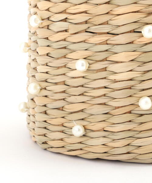 FREE'S MART（フリーズマート）の「◆パール付きかごトート（かごバッグ・レディース・ブラック・ﾌﾘ-）」の9枚目の写真