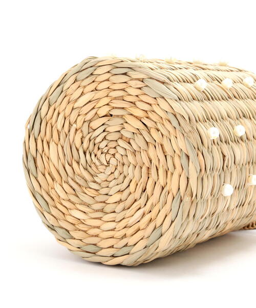 FREE'S MART（フリーズマート）の「◆パール付きかごトート（かごバッグ・レディース・ブラック・ﾌﾘ-）」の10枚目の写真