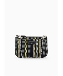 EMPORIO ARMANI | 【エンポリオ アルマーニ】ダブルショルダーバッグ バスケット織り ミニ(ショルダーバッグ)