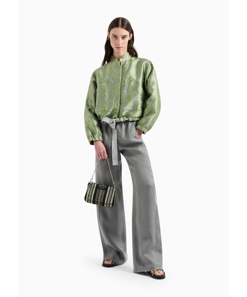 EMPORIO ARMANI(エンポリオアルマーニ)の「【エンポリオ アルマーニ】ダブルショルダーバッグ バスケット織り ミニ(ショルダーバッグ・レディース・ブラック系・FREE)」の5枚目の写真